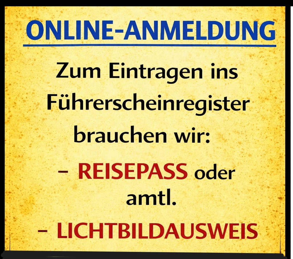 Erzählertext Anmeldung